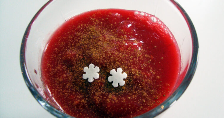 Julesmoothie – smoothie med kanel og hindbær