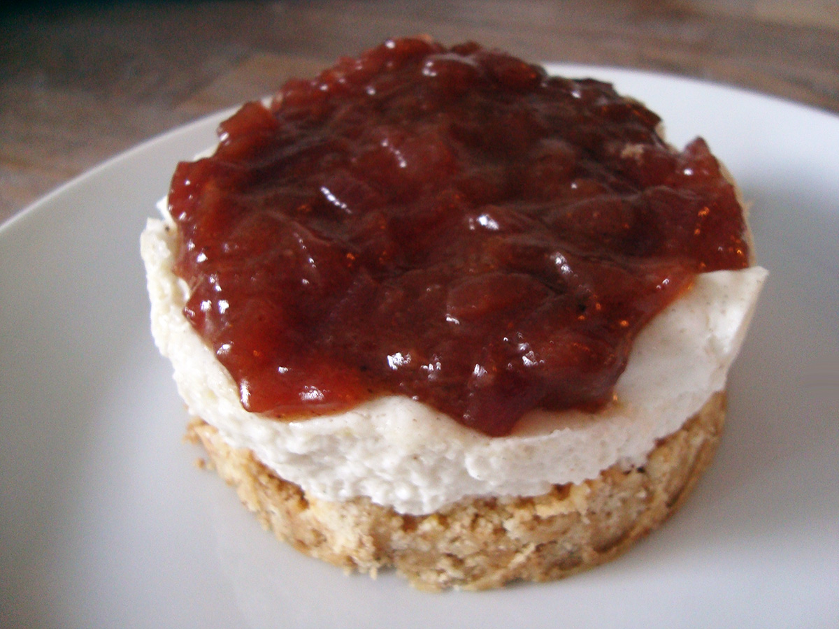 Rødløgs-cheesecake