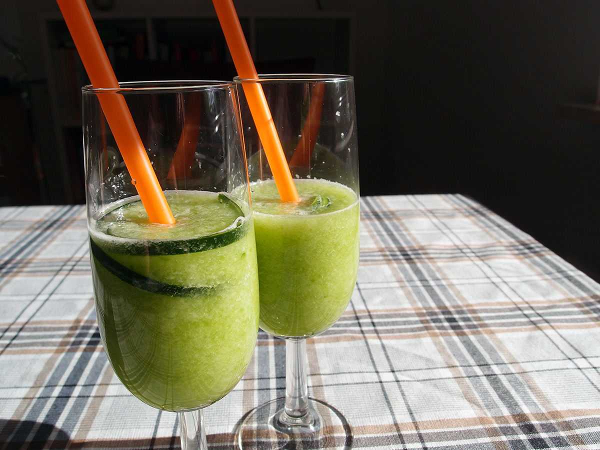 To grønne drinks: Gurkalicious og Fårekylling
