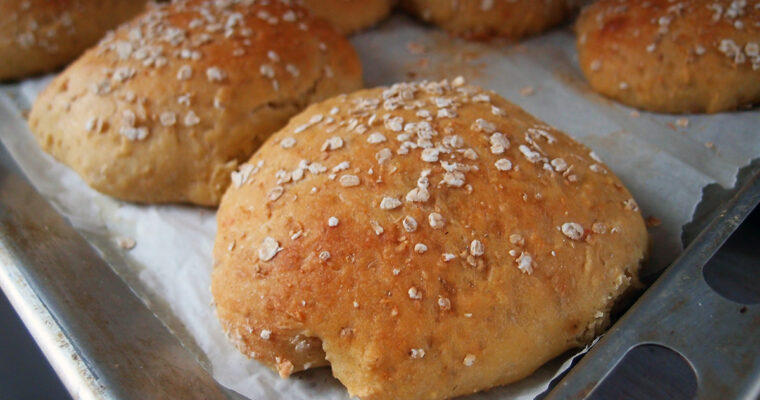 Havregryns-sandwichboller