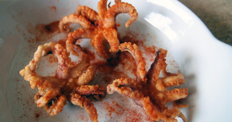 Chopitos – friterede blæksprutter og mini-blæksprutter