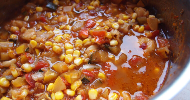 Vegetable Pozole stew – majsstuvning med grøntsager