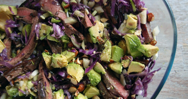 Salat med kalvehjerte og spidskål