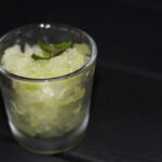 agurkeis, is, agurk, agurkegranité, granité, mundrenser, gin, mynte, lime, sirup