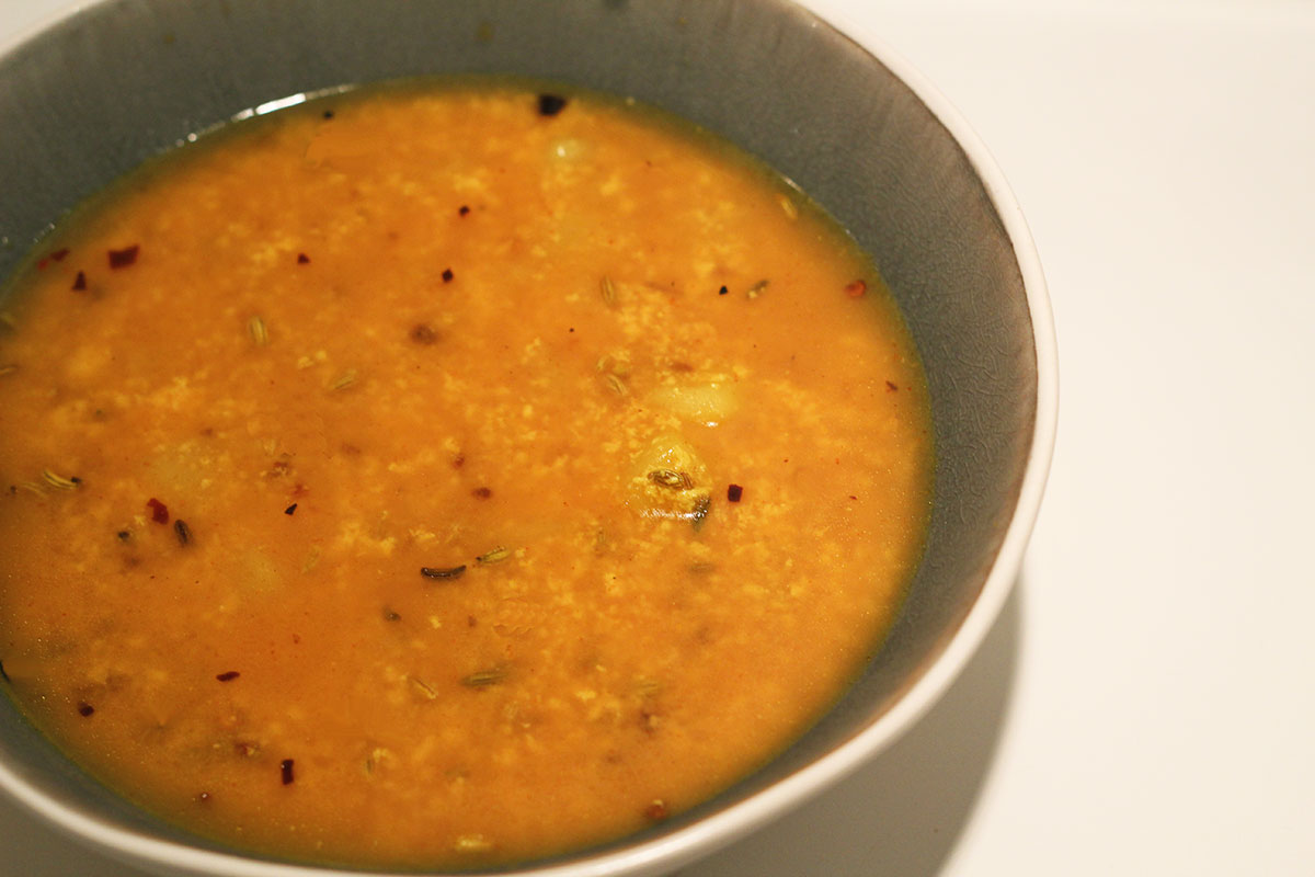 Dahi aloo – indisk vegetarsuppe