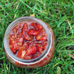 tomatchutney, syltede tomater, tomater, løg, hvidvinseddike, chili, spidskommen, løg, rørsukker
