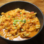 blomkålscurry, vegetarcurry, curry, vegetar, vegetarisk, karry, karrypasta, blomkål, kål, kokosmælk, tomater, citron