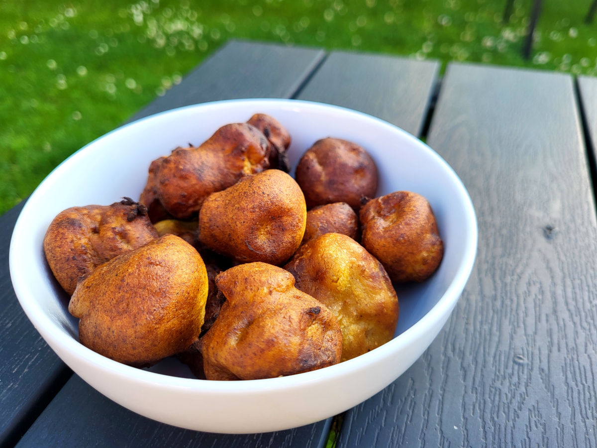 Pakora med svampe