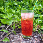 alkoholfri drink med jordbær, jordbærdrink, alkoholfri drink, jordbær, basilikum,