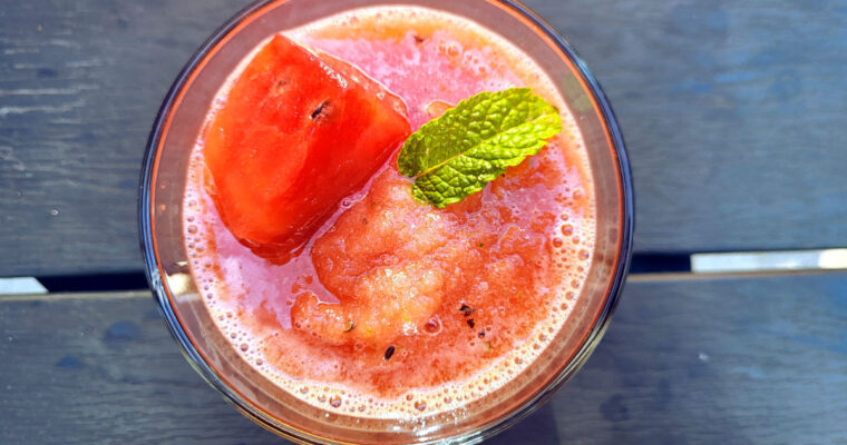 Alkoholfri drink med vandmelon