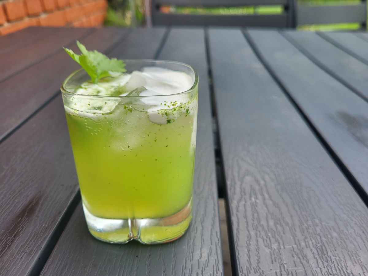 Frisk korianderdrink med kokosmælk