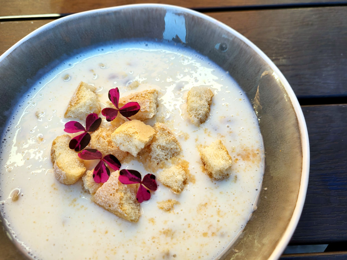 Koldskål med passionsfrugt