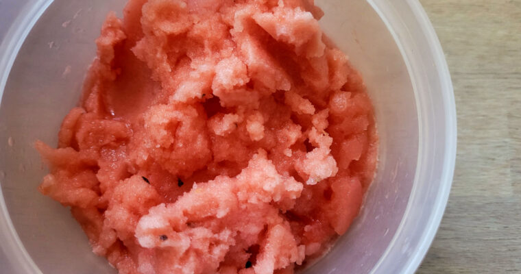 Vandmelonsorbet