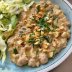 musabaha, grov hummus, kikærter, tahin, citron, hvidløg, nødder, persille,