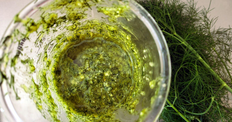 Pesto med bronzefennikel
