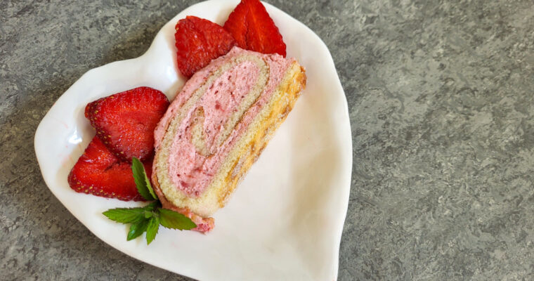Jordbærroulade